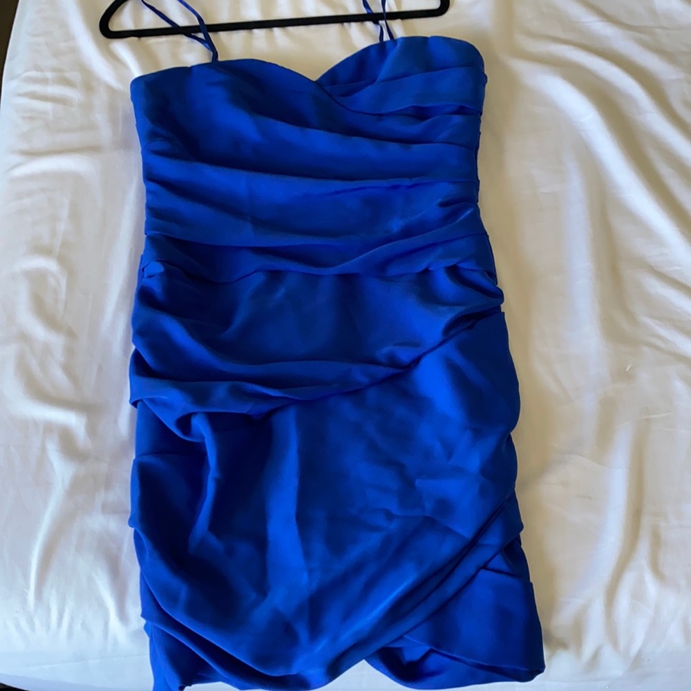 Blue Worn bcbg maxazria cocktail dress